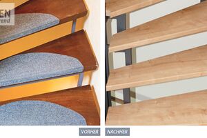 Treppenstufen aus Holz durch neue Stufen ersetzen