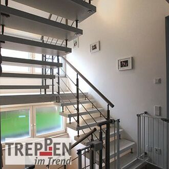 Holztreppe mit Longlife-Stufen