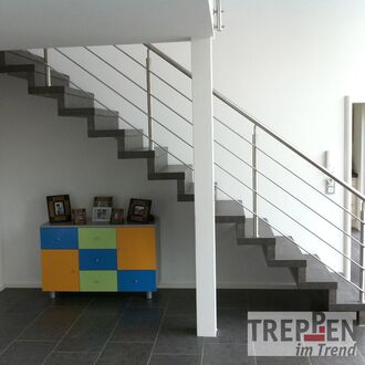 Holztreppe mit Longlife-Stufen