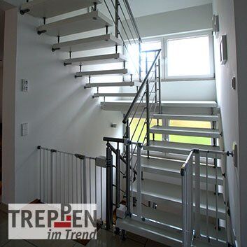 Holztreppe mit Longlife-Stufen