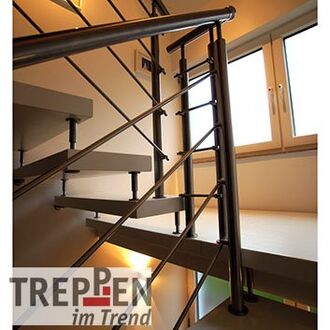 Holztreppe mit Longlife-Stufen